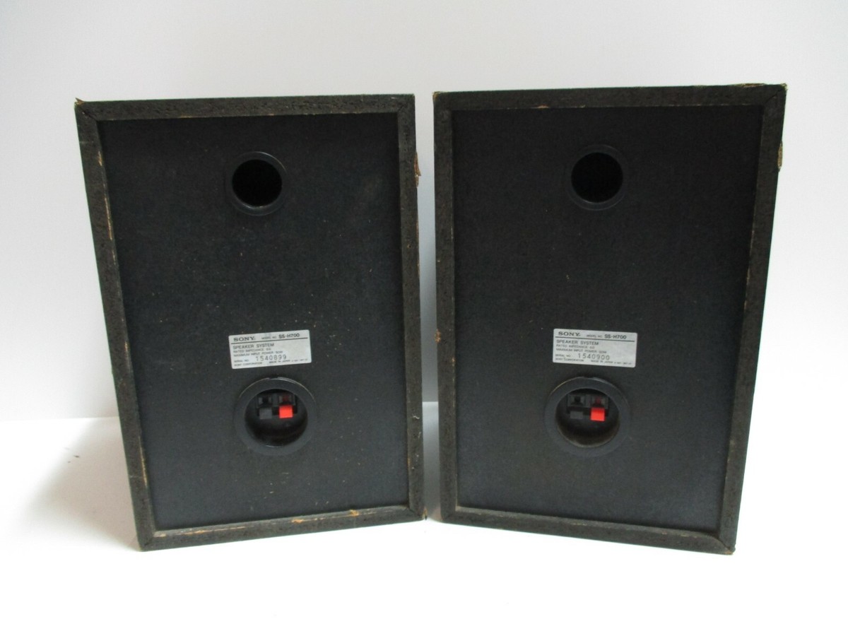 Sony SS-H700 Hifi Bookshelf Stereo Speakers Set Pair 50W 7ohms