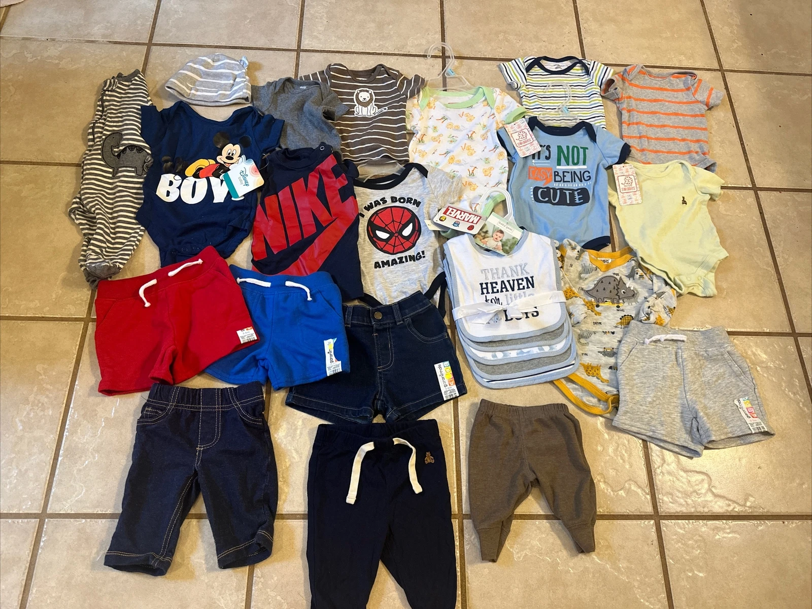 Huge Baby Boy Lot Of 0-6 Month Clothes Mostly NEW
