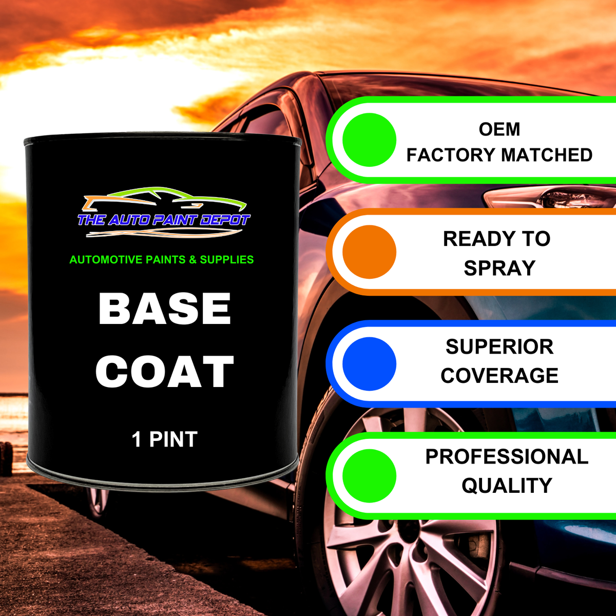 Touch up Paint - for GMC Tangier Orange (88/WA9417) All