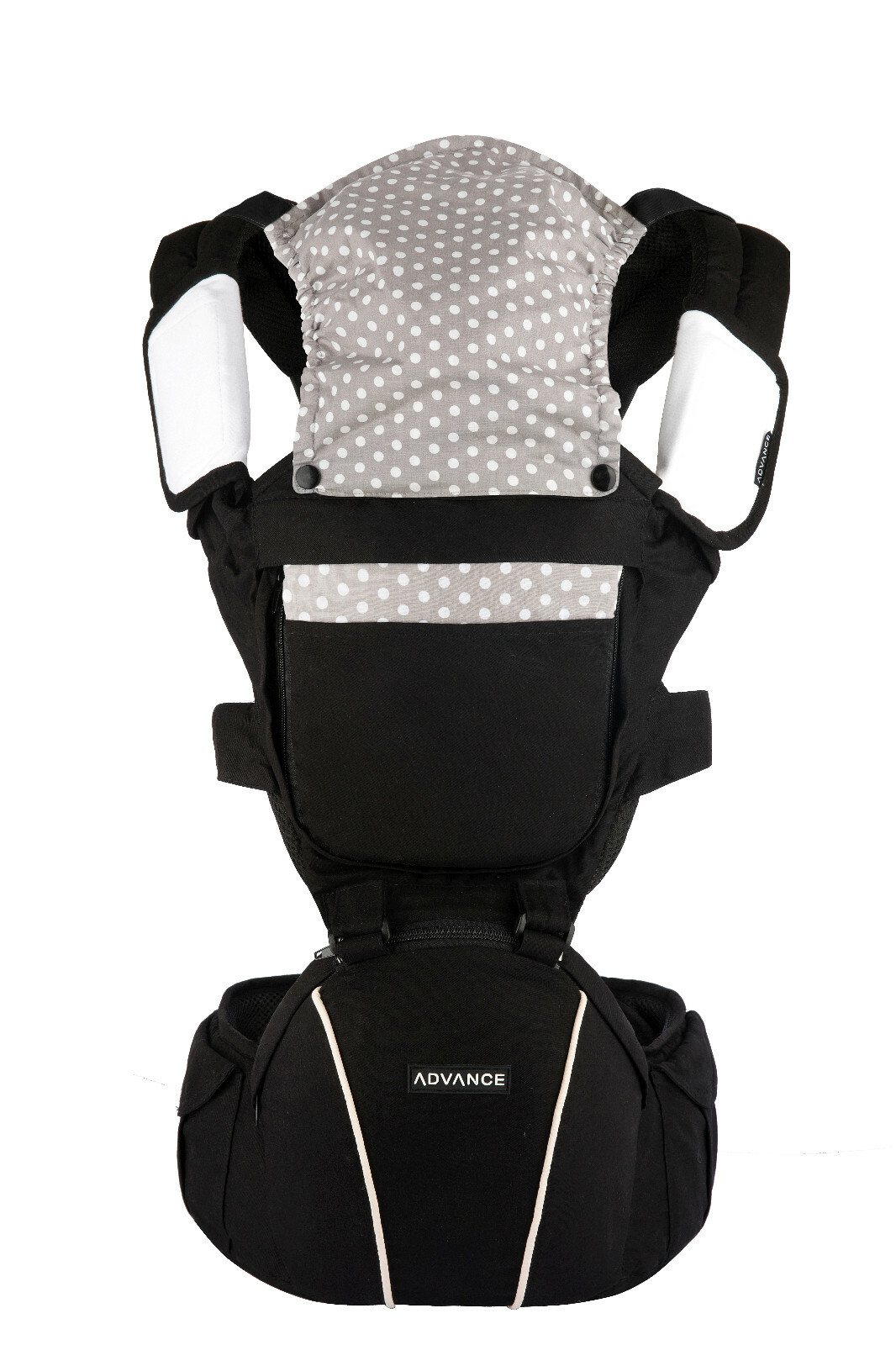 ADVANCE EVERYSTEP Porte-Bébé Ergonomique en Tissu Premium Respirant Gris