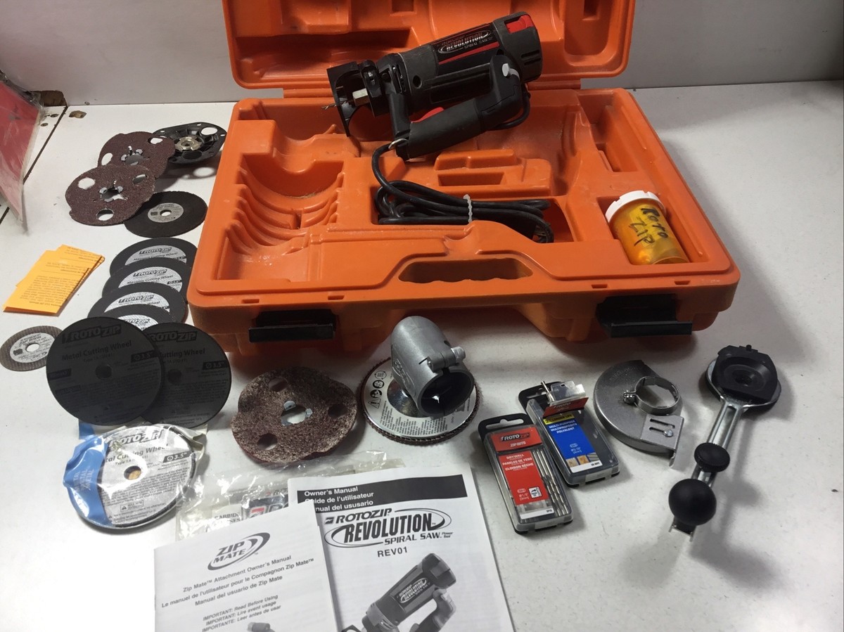 Rea C1 (Rea S1用) Rotozip Revolution Spiral Saw Kit Attachments Case REV01 C1