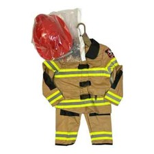 Disguise Unisex Kid's Halloween/Dress-Up Firefighter Costume Tan, M 8-10 