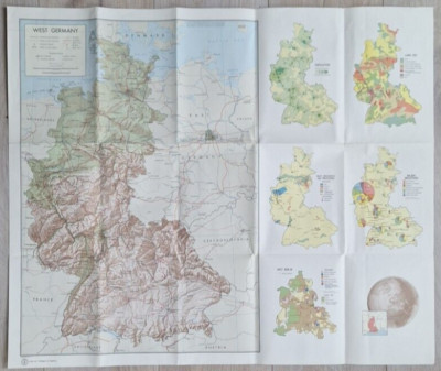 Central Intelligence Agency Map of West Germany. (1972)