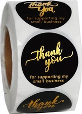 1.5 Inch Thank You Stickers | 500 Thank You Stickers for Small Business| Self...