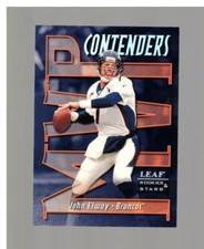 1998 LEAF ROOKIES & STARS JOHN ELWAY #7 MVP CONTENDERS INSERT 2253/2500 HOFER
