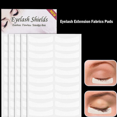 100 Pcs White Eye Eyelash Extension Fabrics Pads Stickers Patches Adhesive ^$r