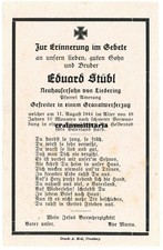 Orig. Sterbebild Granatwerfer + RADOM Polen 1944 Pulawy