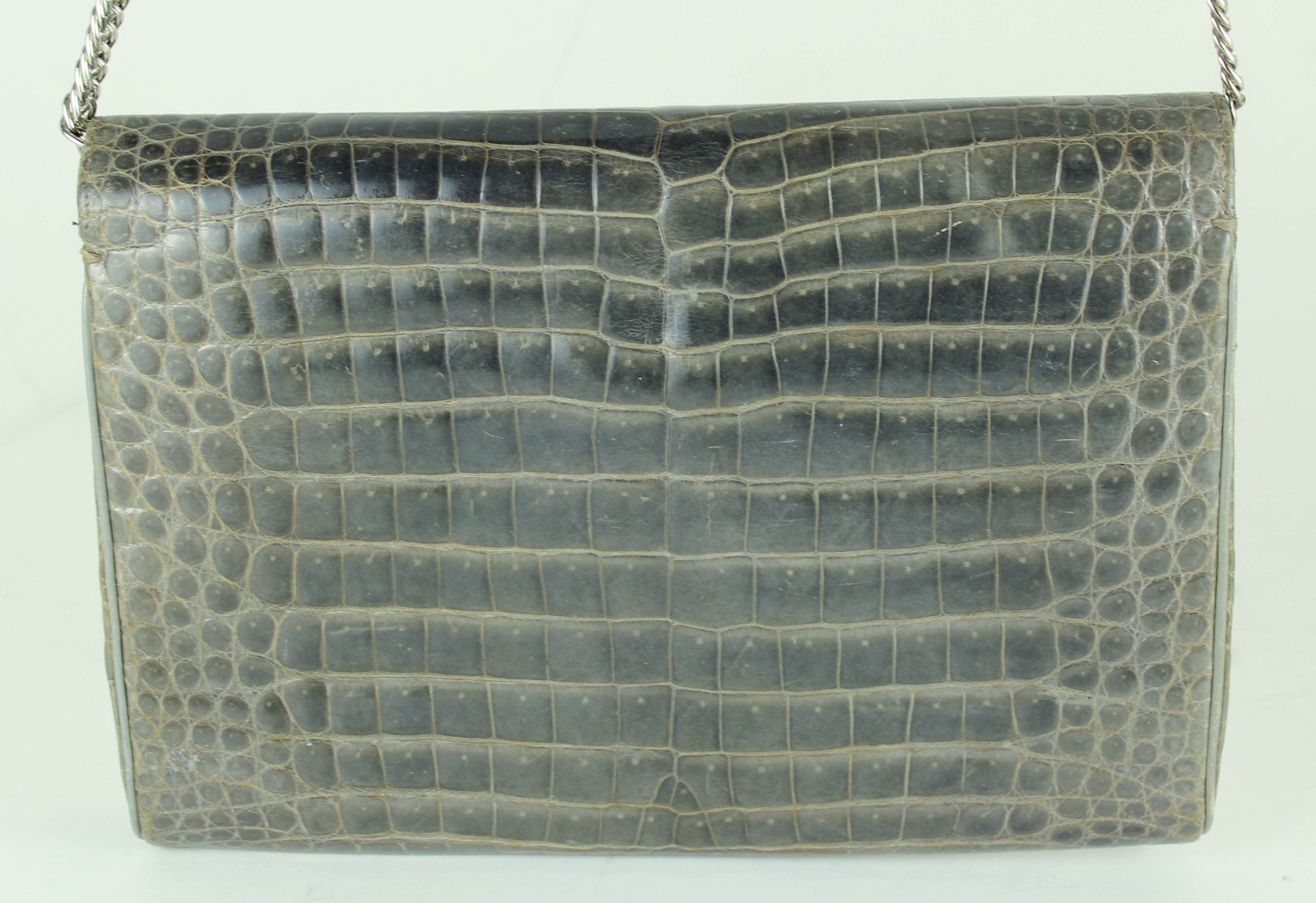 Maurizio Righini Grey Alligator Handbag | eBay