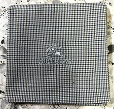 MAN HANKY LIGHT BLUE HOUNDSTOOTH CLASSIC VINTAGE COTTON POCKET ART SQUARE18 B7