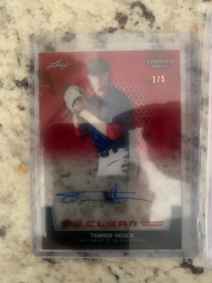 3 of ONLY 5 made!! Tanner Houck Rookie auto . . all serial numbered out of 5 ! - Image 4 of 4