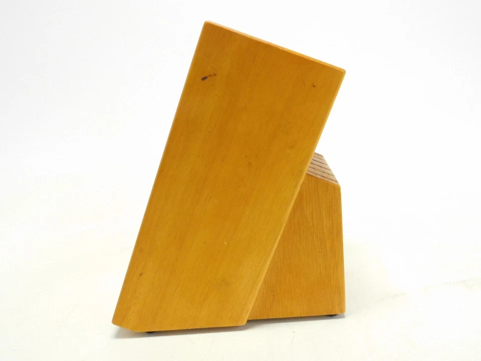 Juego de cuchillos Wolfgang Puck 14 ranuras bloque madera de chef - solo bloque Foto 3 de 4