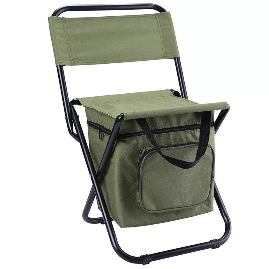 Outdoor Folding Chair Portable Ice Cooler Bags Camping Fishing Seat Stool  S247