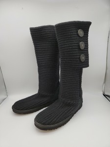 ugg black sweater boots