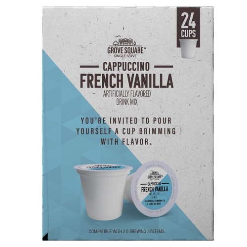 Cappuccino Pods, Französische Vanille, Einzelportion, 24 Stück (1er Pack) - Bild 3 von 6