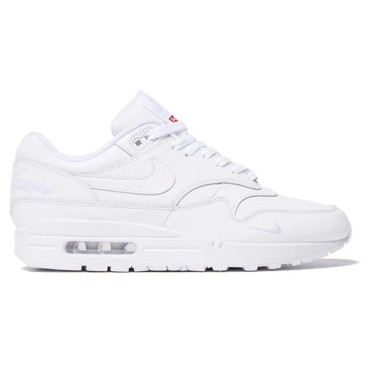 Supreme x Air Max 1 Blanc   UK 8,5 / US 9,5   Neuf   Envoi rapide