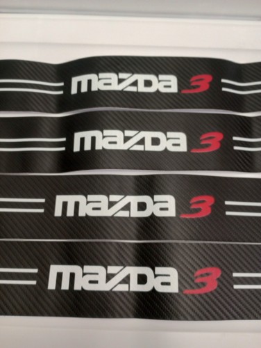 For Mazda 3 Car Door Plate Sill Scuff Cover Anti Scratch Decal Protector Style 1 - Picture 10 of 12