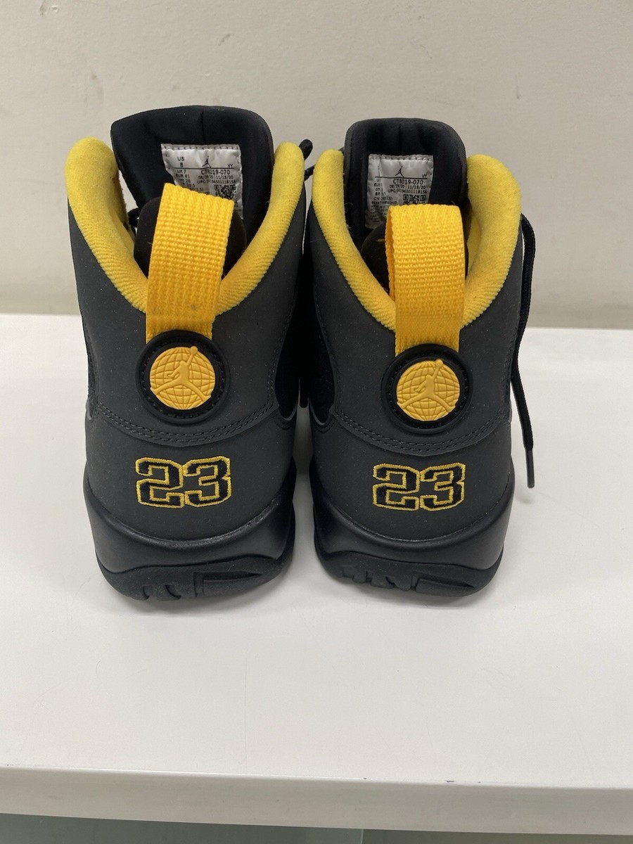 Nike Air Jordan 9 Retro Dark Charcoal University Gold CT8019-070