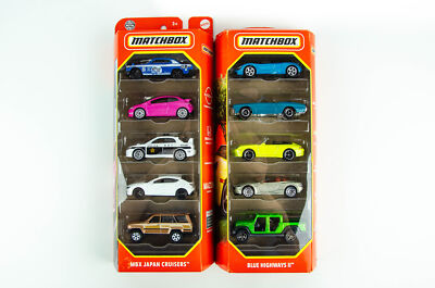 Matchbox 戦車など　5台セット Matchbox 5 Car Gift Pack MBX Japan Cruisers Skyline Civic R Blue