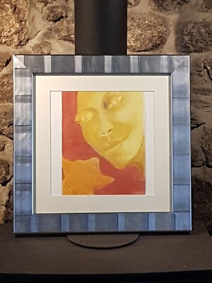 Pastell zeitgenössisches Original inspirierendes Gemälde von Pat Johnstone