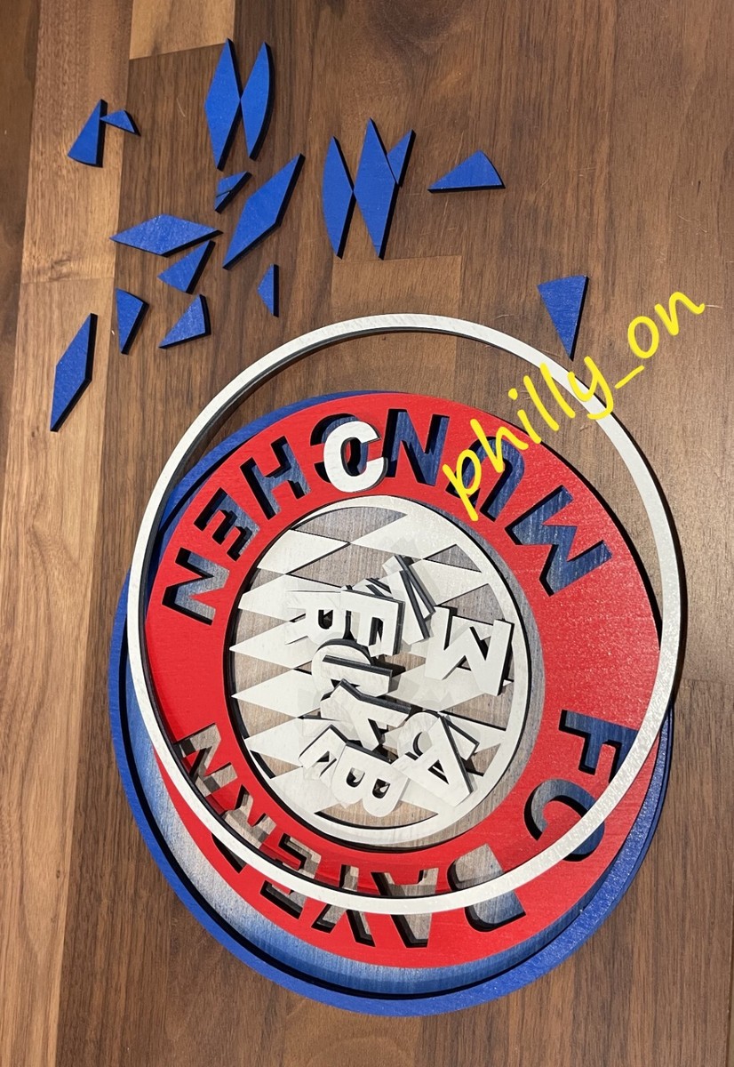 FC Bayern Munchen Soccer Team Logo Wood Sign 14