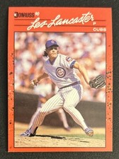 1990 Donruss Les Lancaster Baseball Card #628 Cubs Pitcher O/C