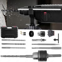 Schlagbohrmaschine 3000W Mit Koffer Und ZubehöR Bohrmaschine Schlagbohrer Sds+
