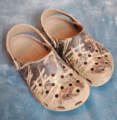Camouflage Print Crocs Junior Size