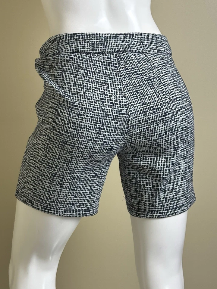 $68 Nanette Lepore Pantalones Cortos Para Mujer Azul Marino Blanco Talla S. (B.142) Foto 3 de 4