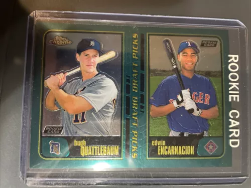 ⚾️2001 Topps Chrome Hugh Quattlebaum / Edwin Encarnacion #616 Rookie RC⚾️🔥🔥🔥