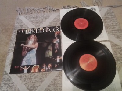 VIKKI CARR LIVE AT THE GREEK THEATRE VINYL LP RECORD ALBUM (1973) 2 LP. P