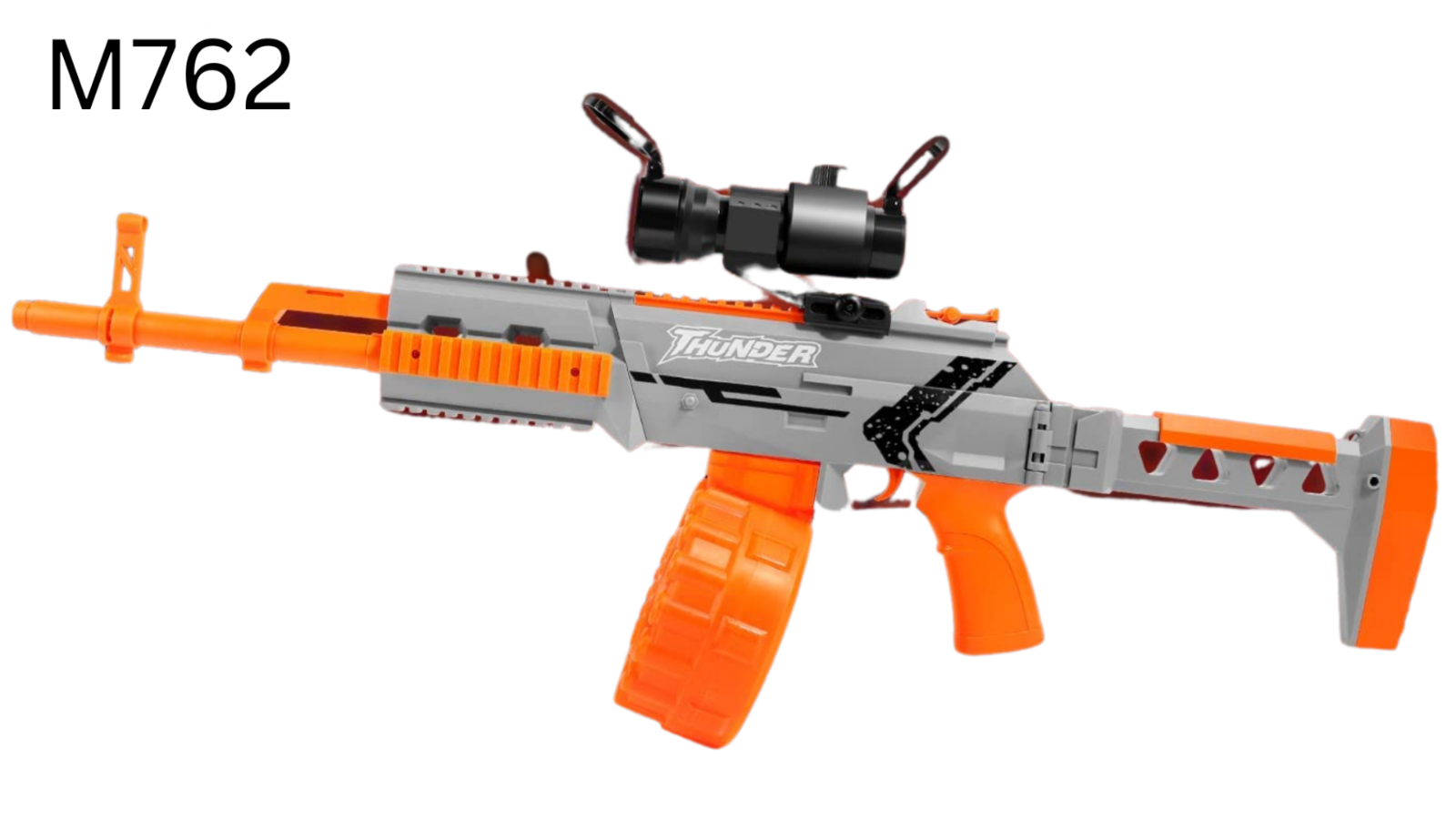 Metralhadora – Rifle – M762 Lança Nerf e Bolinha gel – Maior Loja de  Brinquedos da Região