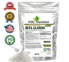 BETA ALANINE POWDER -Pure Powder-Recovery Muscle Endurance & Strength -ALL Sizes
