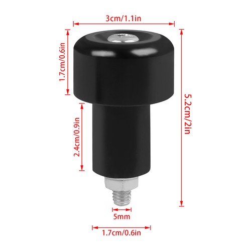 Handlebar Grips Bar End Slider Cap For Suzuki GSXR600 GSXR750 06-24 GSXR1000 05+ - Picture 3 of 9