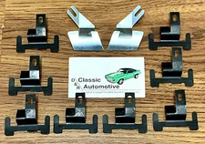Windshield Molding Clips 10pc Kit Lowers + End Clips Cowl 67-69 Camaro Firebird