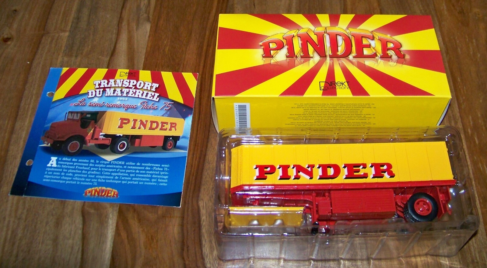 Remorque cirque Pinder 1/43 Direkt 1953 miniature de collection
