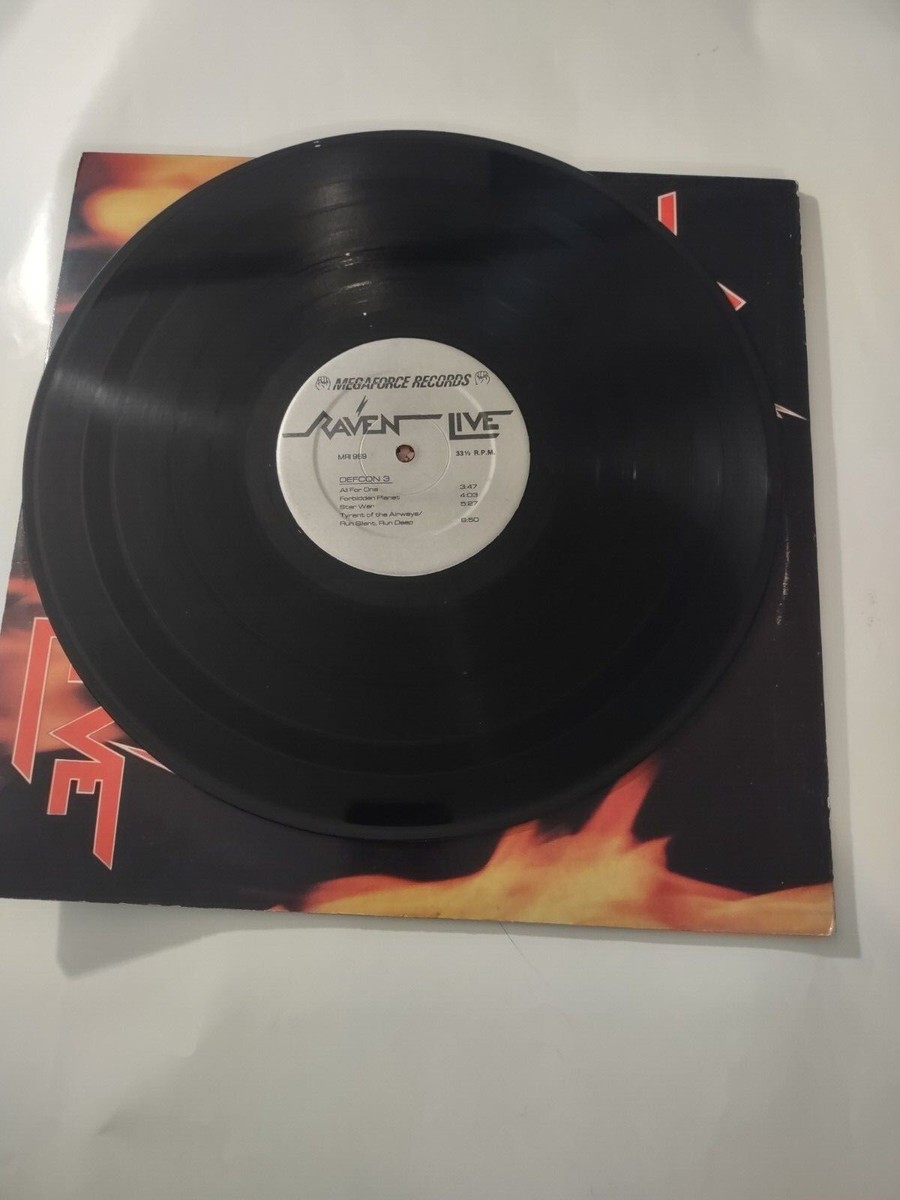 Raven Live At The Inferno Vinyl LP 1984 Megaforce Records