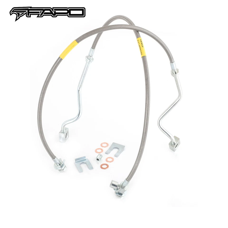 Línea de freno SS extendida (delantera) 99-04 Ford F-250 F-350 Super Duty elevación de 4-8" usada Foto 3 de 4