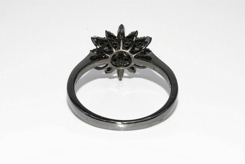 $500 .80CT NATURAL ROUND CUT DIAMOND SILVER STAR RING SIZE 7 - Picture 4 of 8