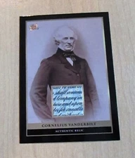 2024 Pieces Past Sixer Mixer Edition authentic Cornelius Vanderbilt RELIC-CV b