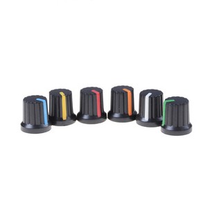 10Pcs-Potentiometer-Switch-Knob-Cap-Hole-Dia-6mm-Volume-Control-Rotary-Knob-BH