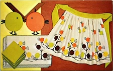 Vintage Postcard F.O.F Napkins - National Handcraft Institute UNP