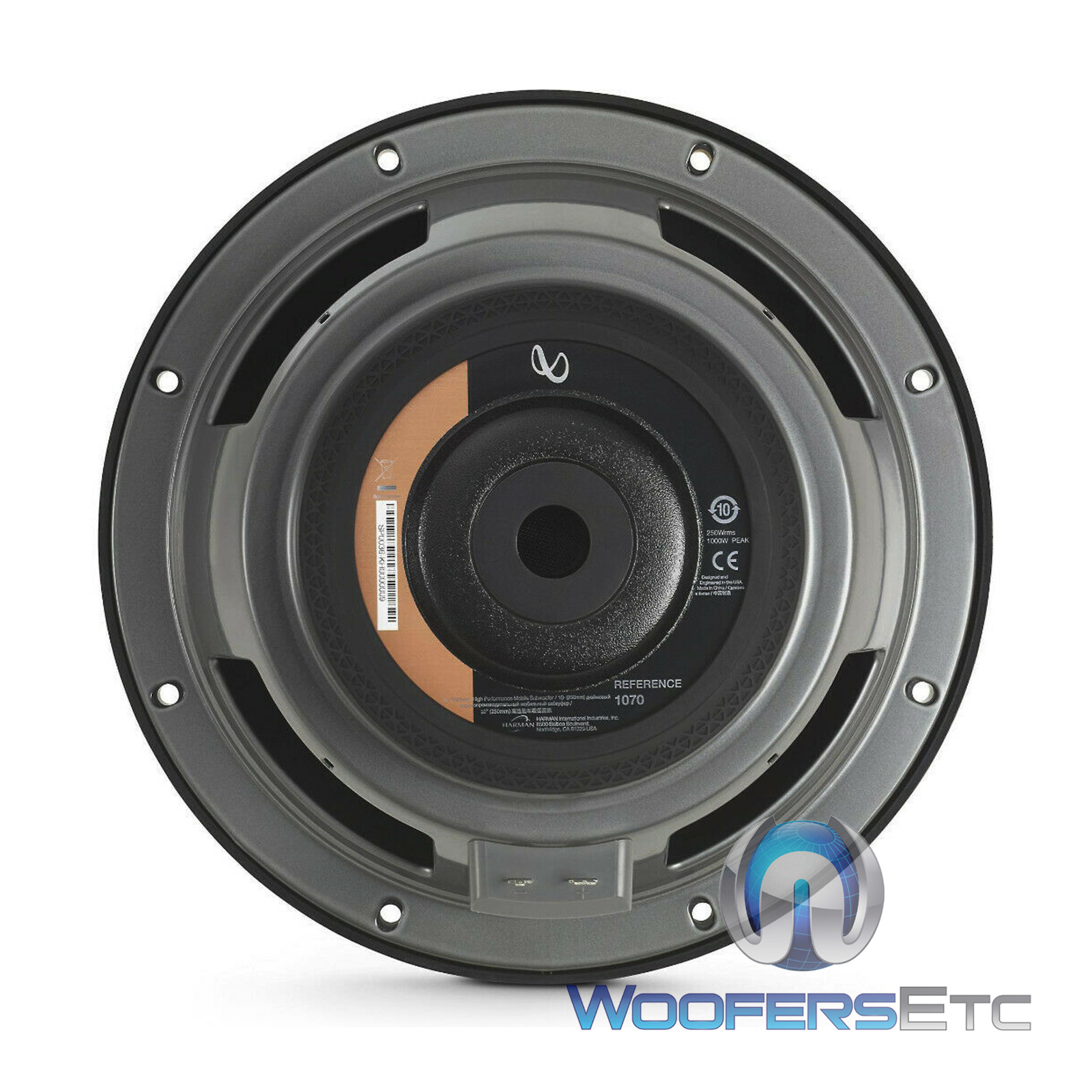 open box INFINITY REF1070 10" 1000W 4-OHM 2OHM SWITCH CAR SUBWOOFER BASS SPEAKER