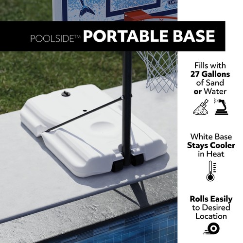 New Child Adult Teen Poolside Portable Basketball Hoop (44-inch Impact) - 91213 - Picture 3 of 12