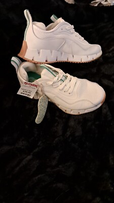 Size 8 - Reebok Zig Dynamica White Clover Green W