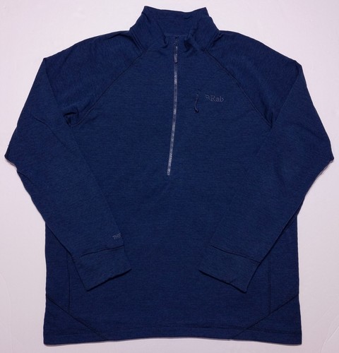 RAB Men's Nexus Pull-On 1/2 Zip Pullover Thermic Fleece Sweater Blue XL - Picture 11 of 11