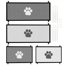 Portable Foldable Mesh Dog Gate Retractable Baby Gate Large Pet Dog Mesh Fence