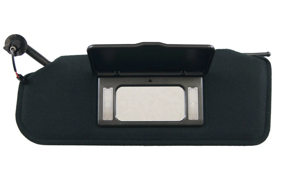 Par de parasoles izquierdo derecho negro Chevrolet Corvette C5 1997-2004 con espejo retrovisor Foto 4 de 4