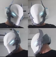 Batman Arkham Knight 1:1 Helmet Cosplay 3D Printing Full Mask Unpainted White