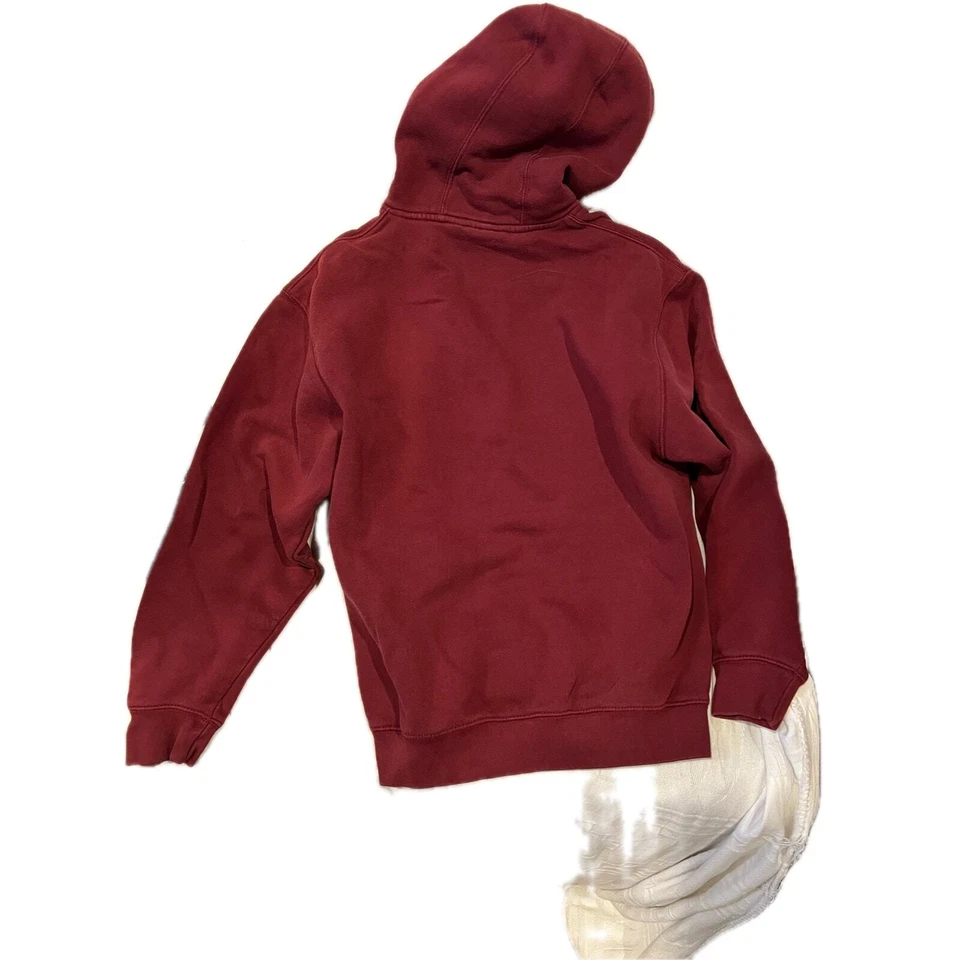 Sudadera con Capucha Banderín Pescador Comercial Borgoña Para Hombre M Foto 2 de 3