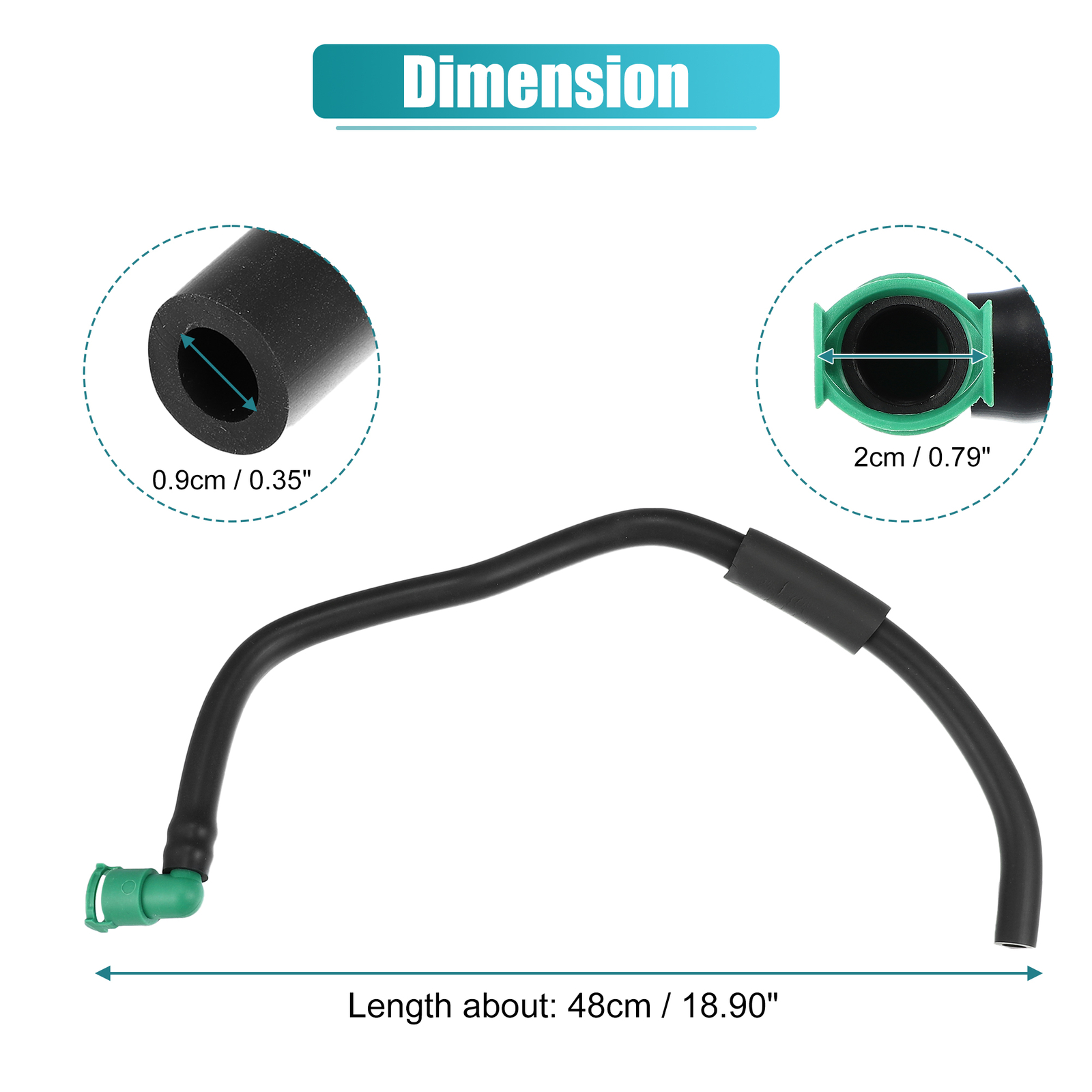 Pack of 1 For Ford F150 Expedition Fuel Vapor Separator Tube Hose